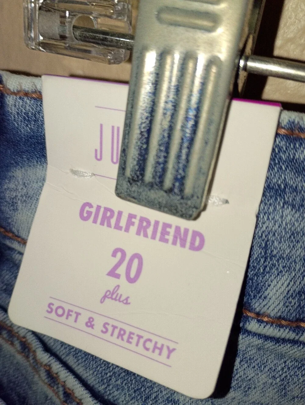NWT GIRLS SIZE 20 PLUS Justice Light Blue Distressed Jeggings